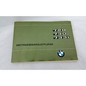 BMW 728 730 733i Betriebsanleitung Manual In German